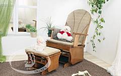 С 254 Кресло-качалка с подставкой для ног